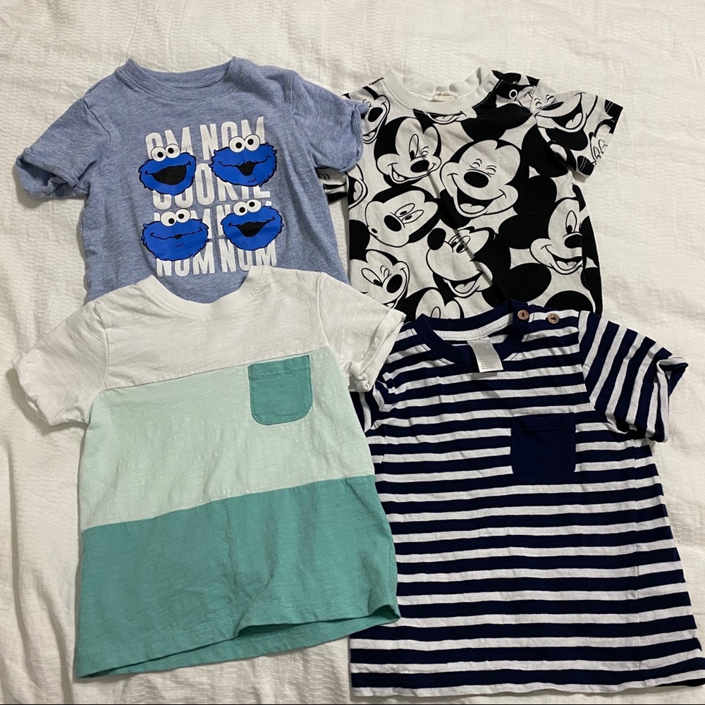 For all 6 H&M shirts baby boy
